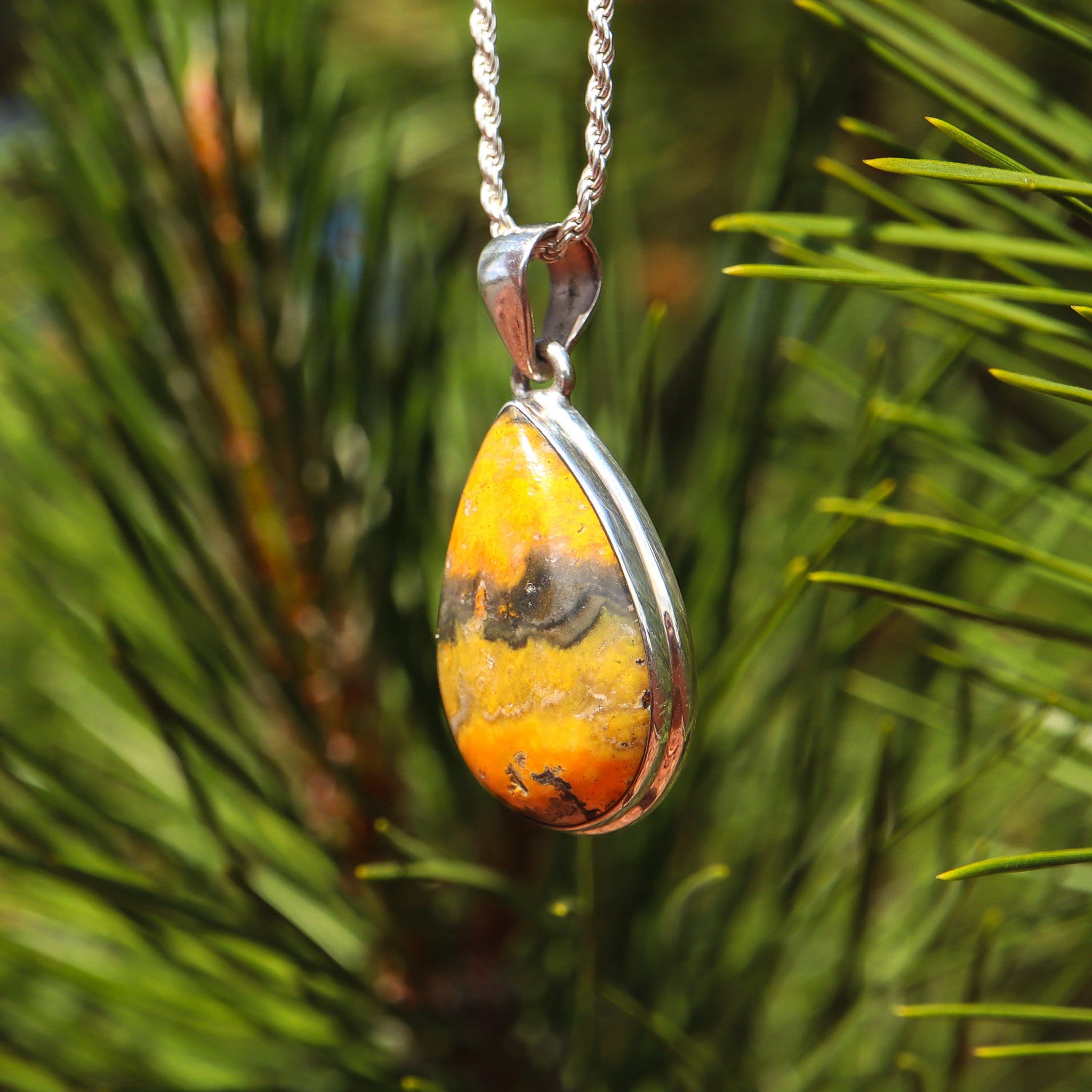 Bumblebee Jasper Pendant