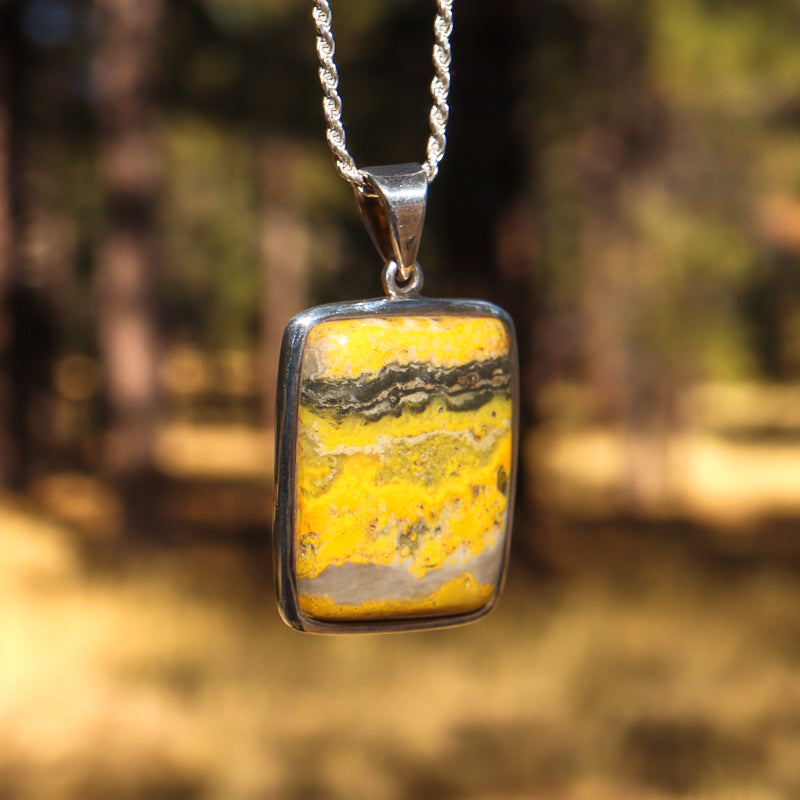 Bumblebee Jasper Pendant