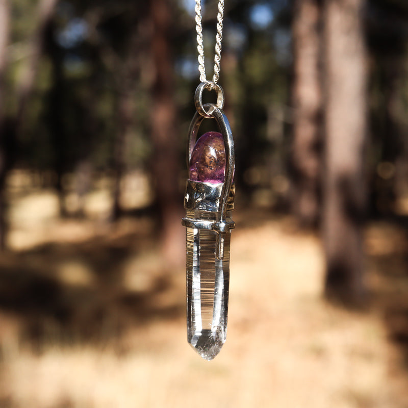 Clear Quartz Ametrine Pendant