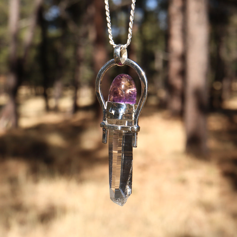 Clear Quartz Ametrine Pendant