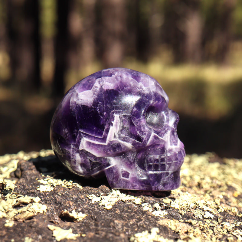 Amethyst Chevron Skull