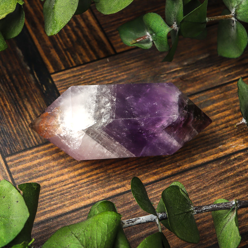 Double Terminated Amethyst Chevron Point