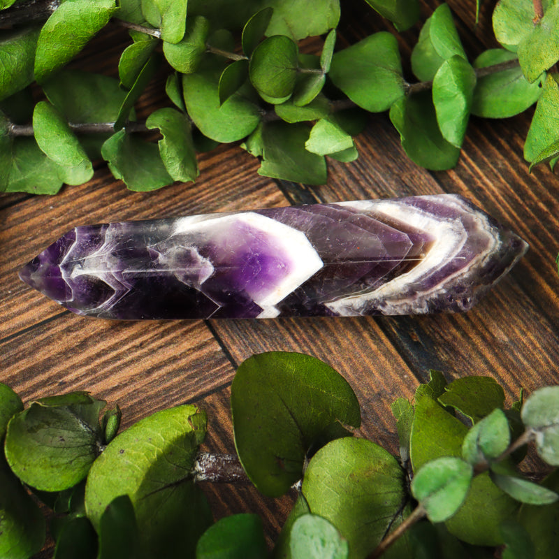 Double Terminated Amethyst Chevron Point