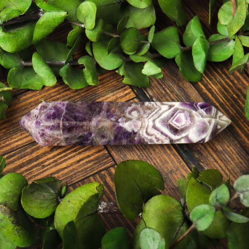 Double Terminated Amethyst Chevron Point