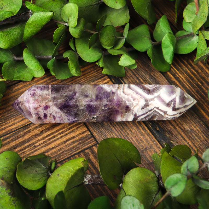 Double Terminated Amethyst Chevron Point