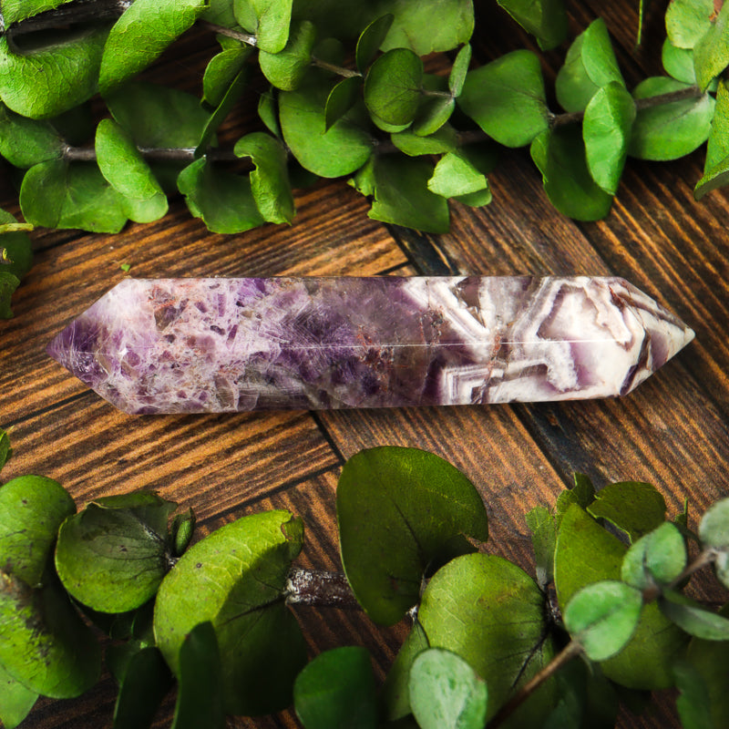 Double Terminated Amethyst Chevron Point