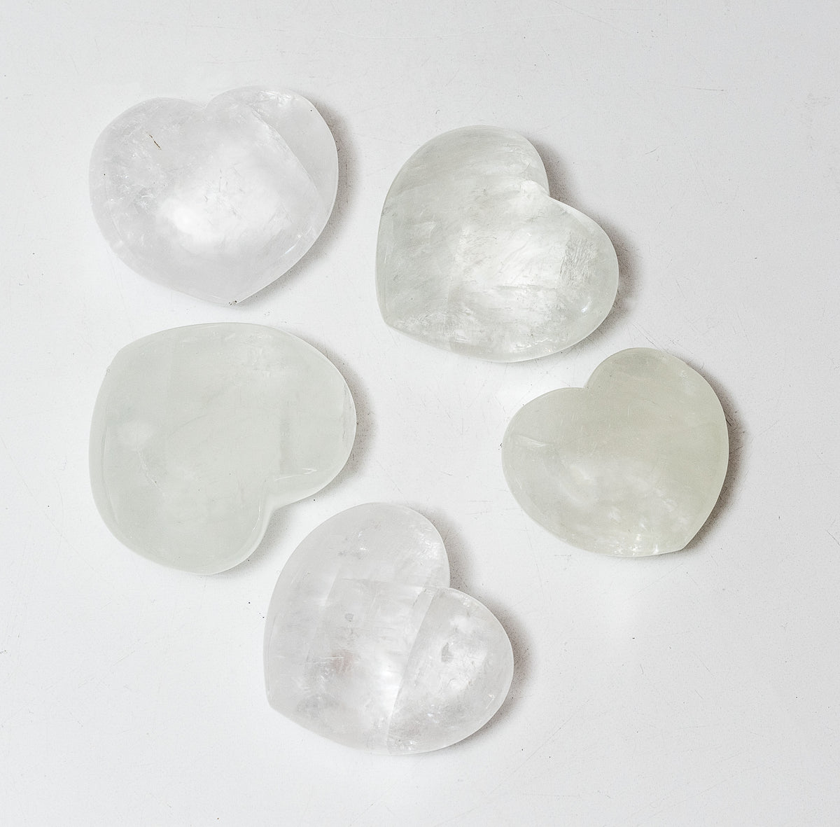 Clear Calcite Heart