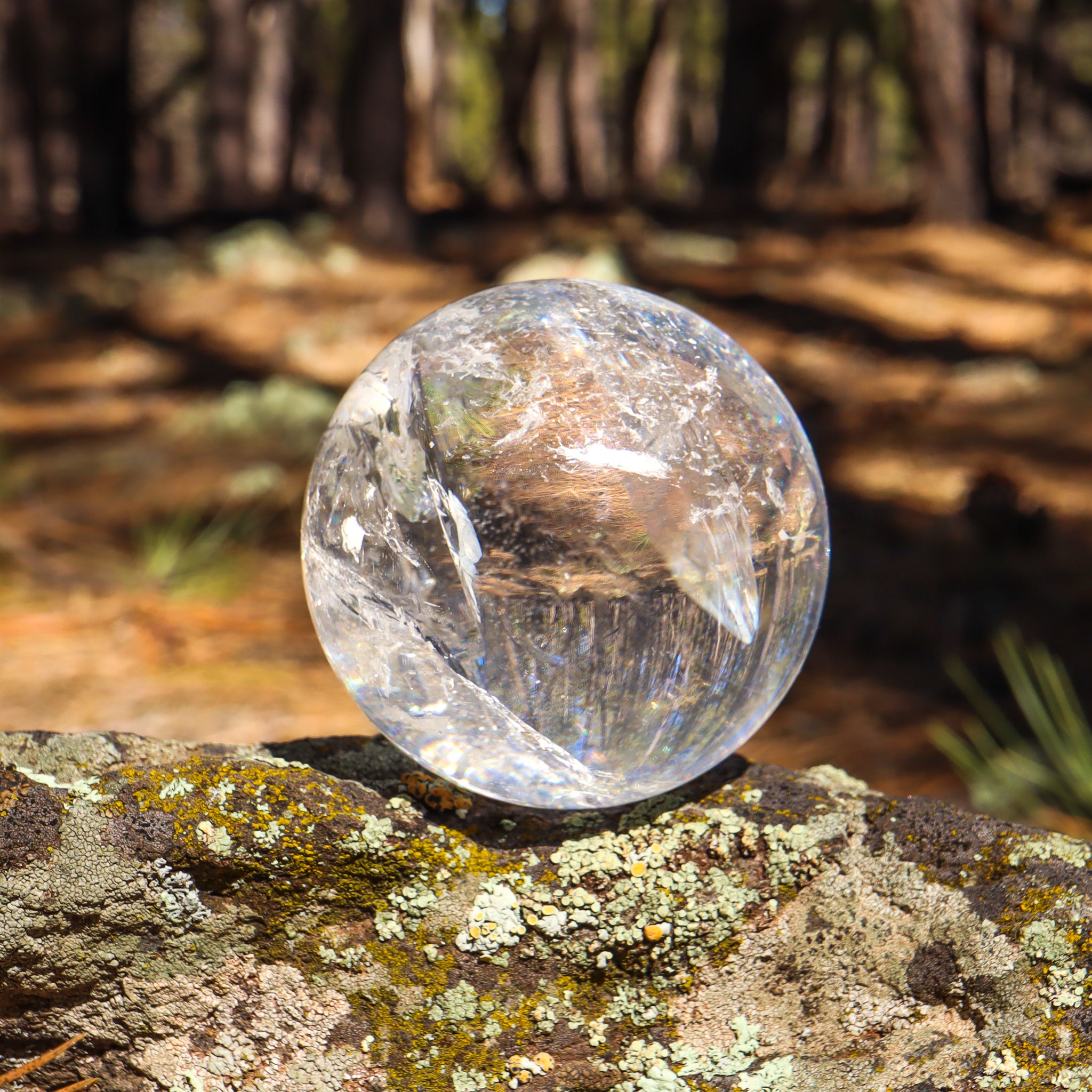 Large Clear Quartz Sphere