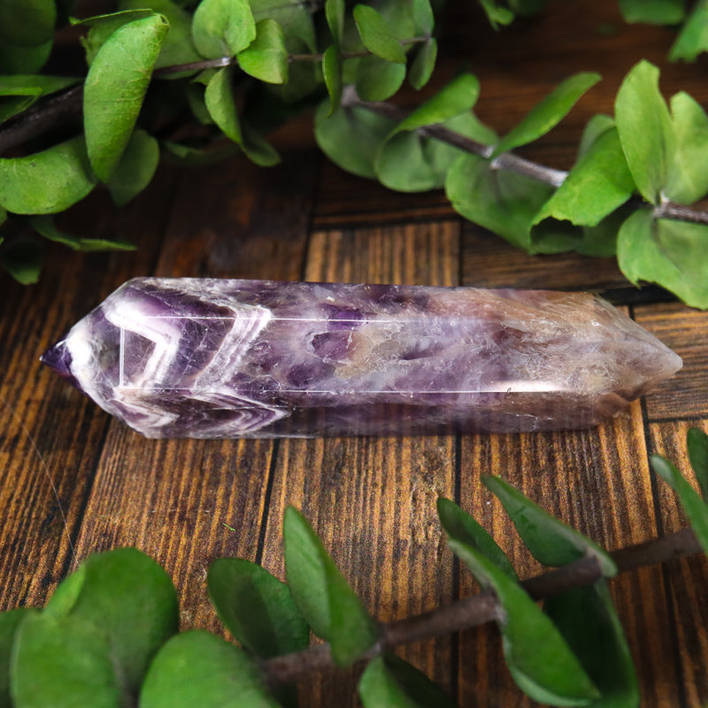 Double Terminated Amethyst Chevron Point