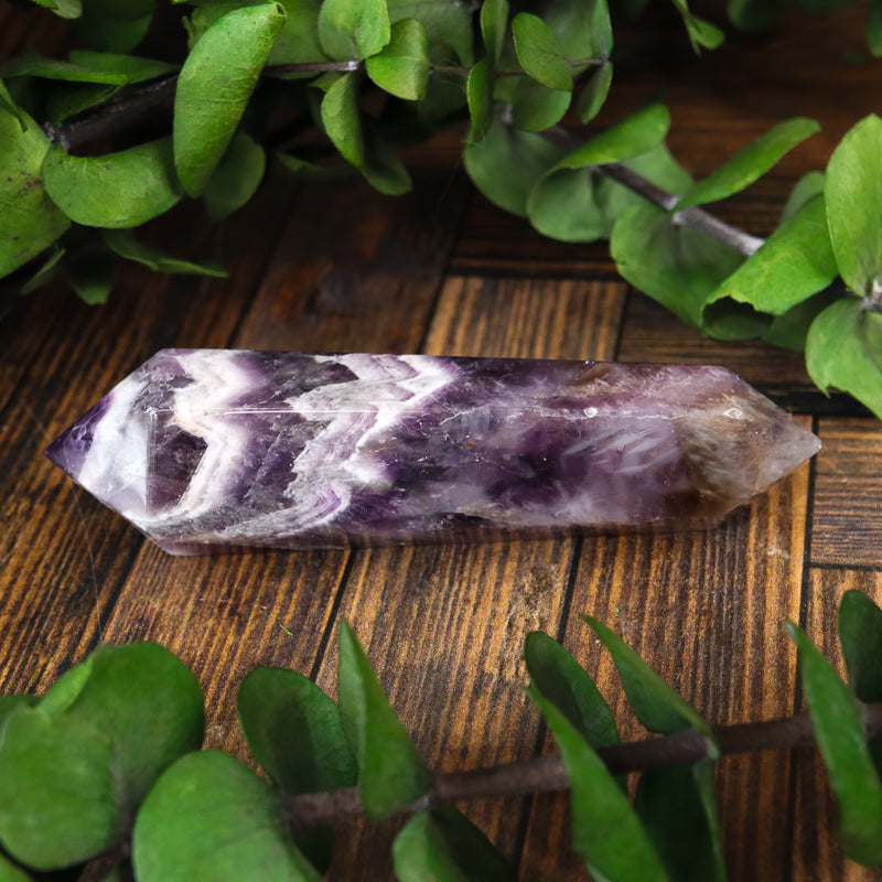 Double Terminated Amethyst Chevron Point