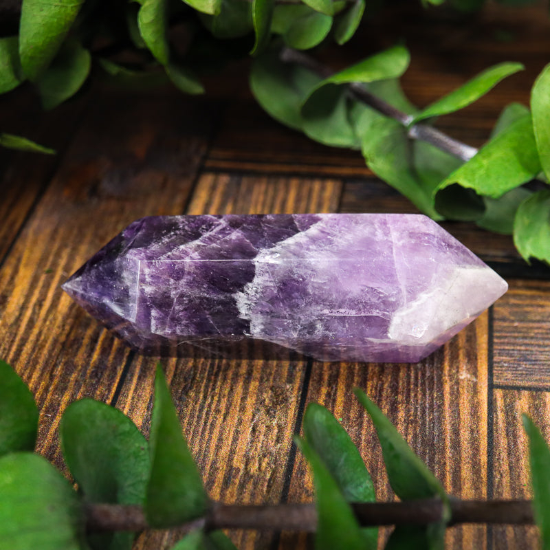 Double Terminated Amethyst Chevron Point