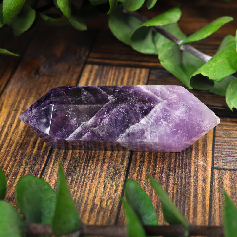 Double Terminated Amethyst Chevron Point