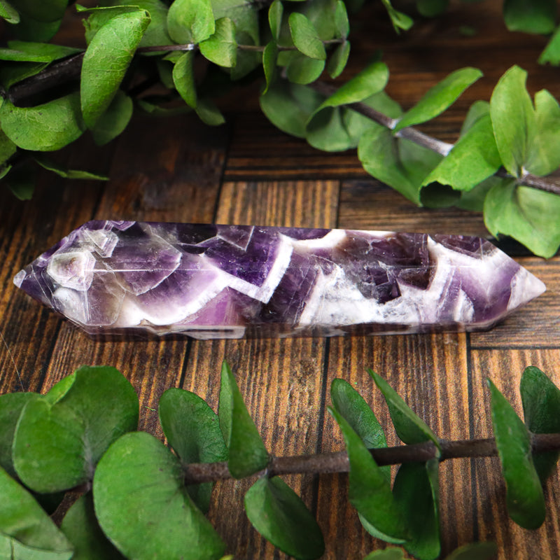 Double Terminated Amethyst Chevron Point