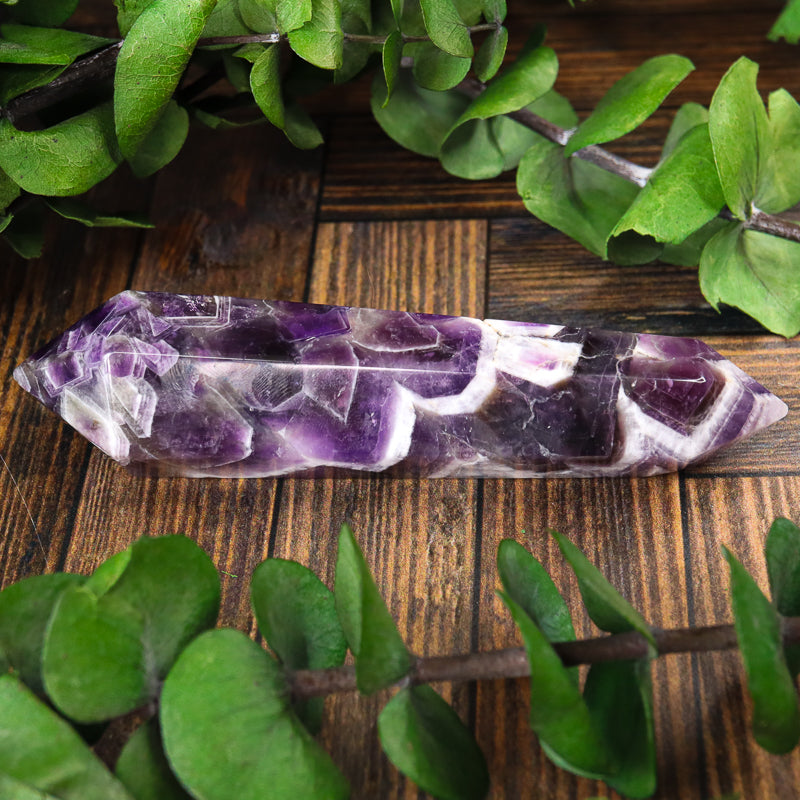 Double Terminated Amethyst Chevron Point