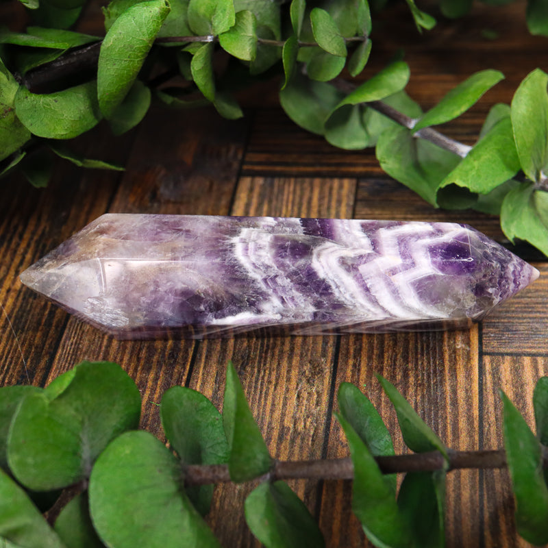 Double Terminated Amethyst Chevron Point