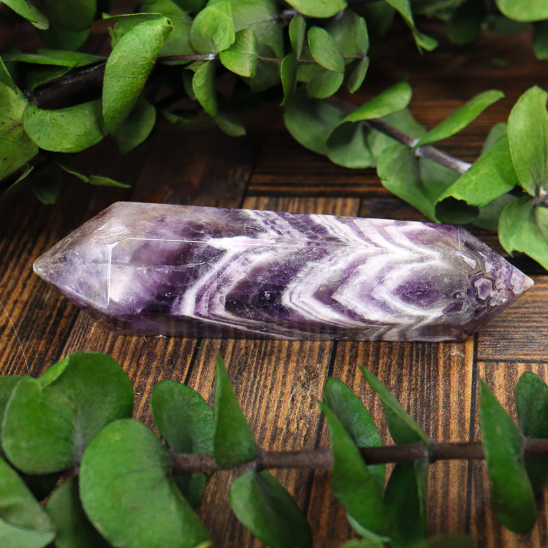 Double Terminated Amethyst Chevron Point