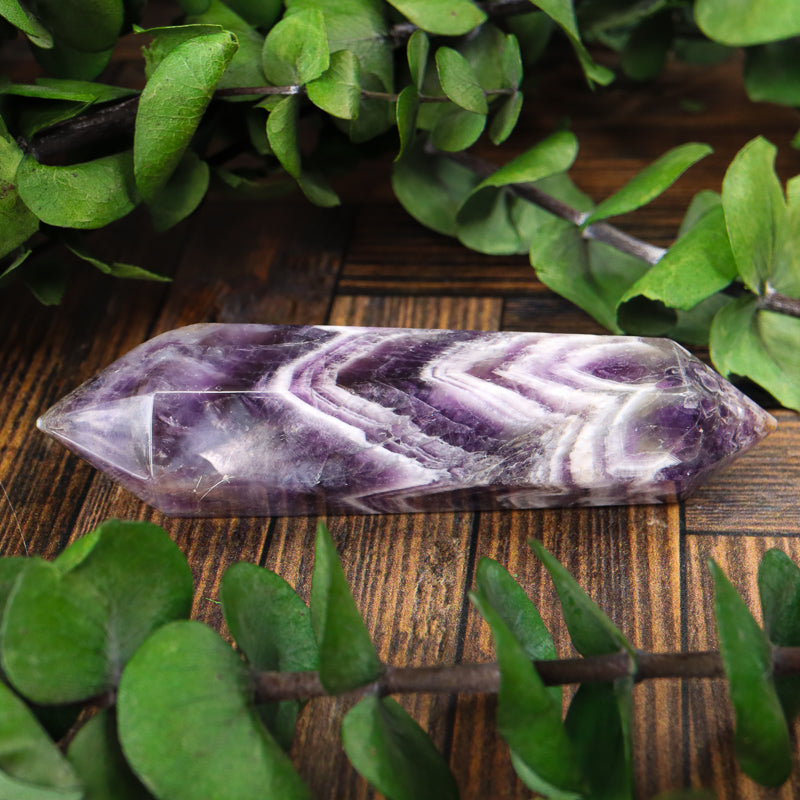 Double Terminated Amethyst Chevron Point