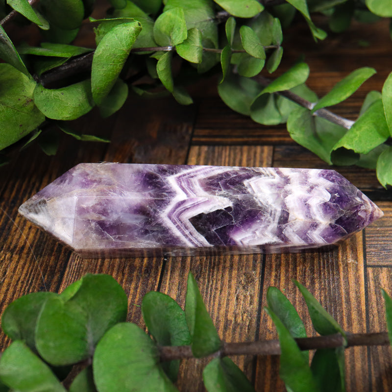 Double Terminated Amethyst Chevron Point