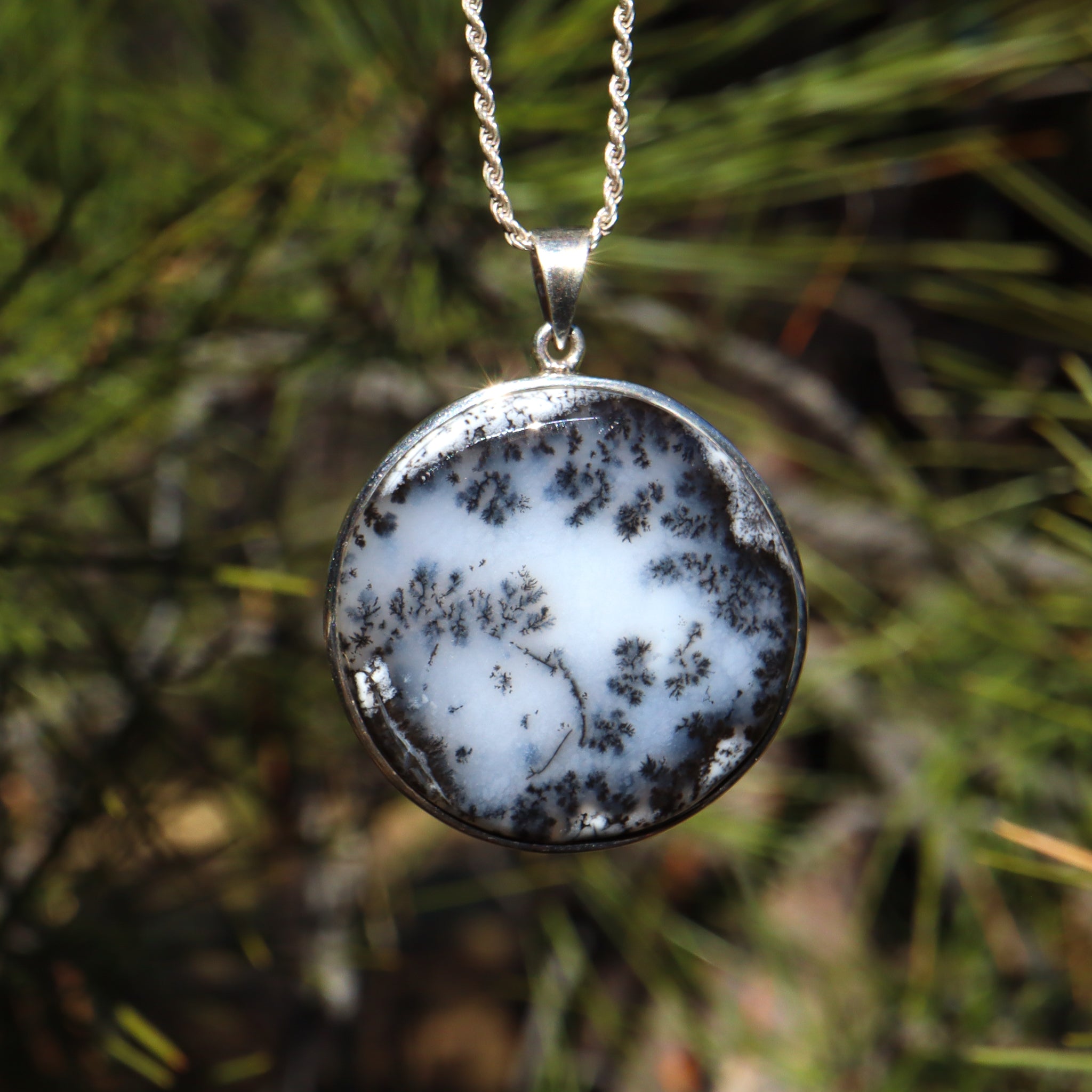 Dendritic Opal Pendant