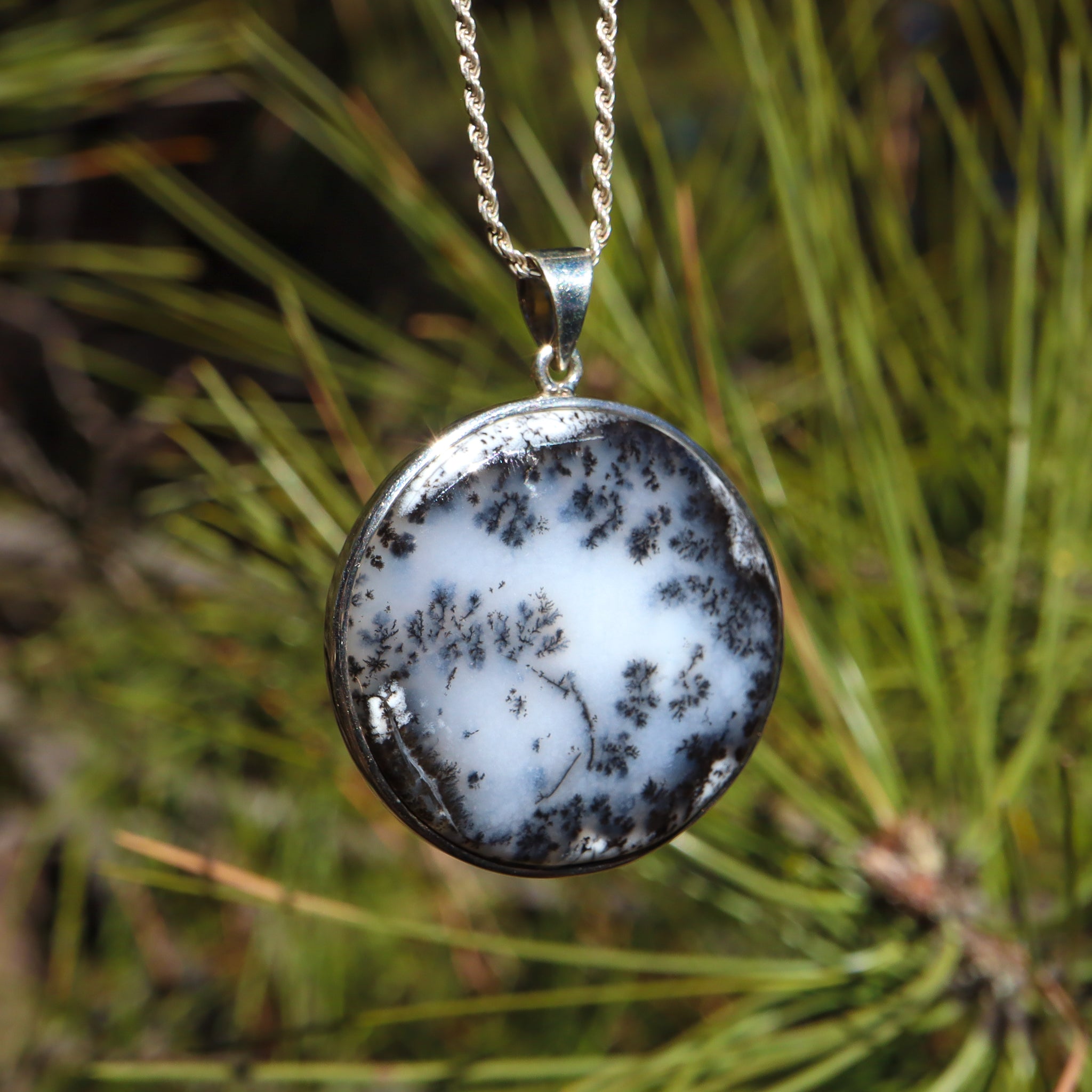 Dendritic Opal Pendant