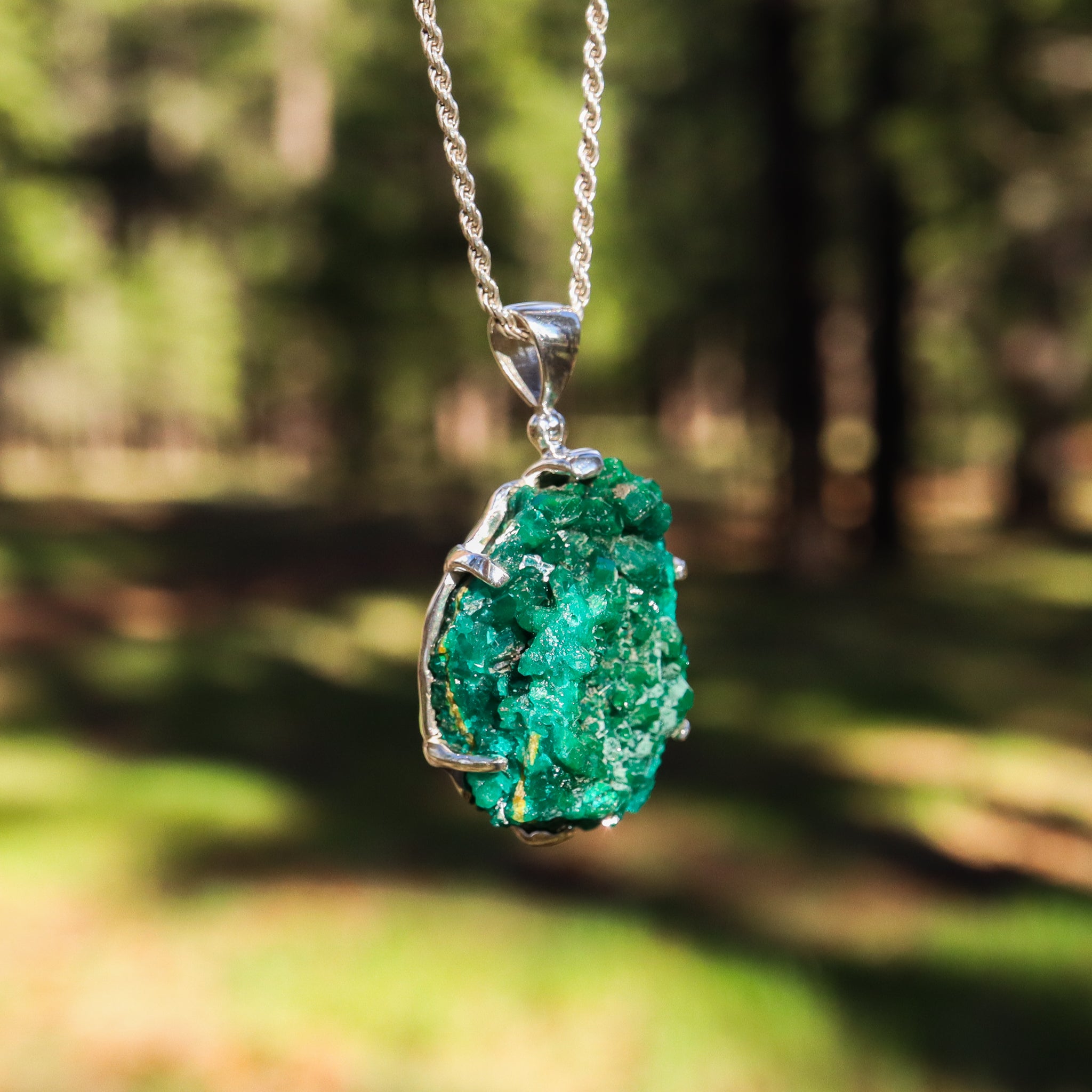 Dioptase Pendant