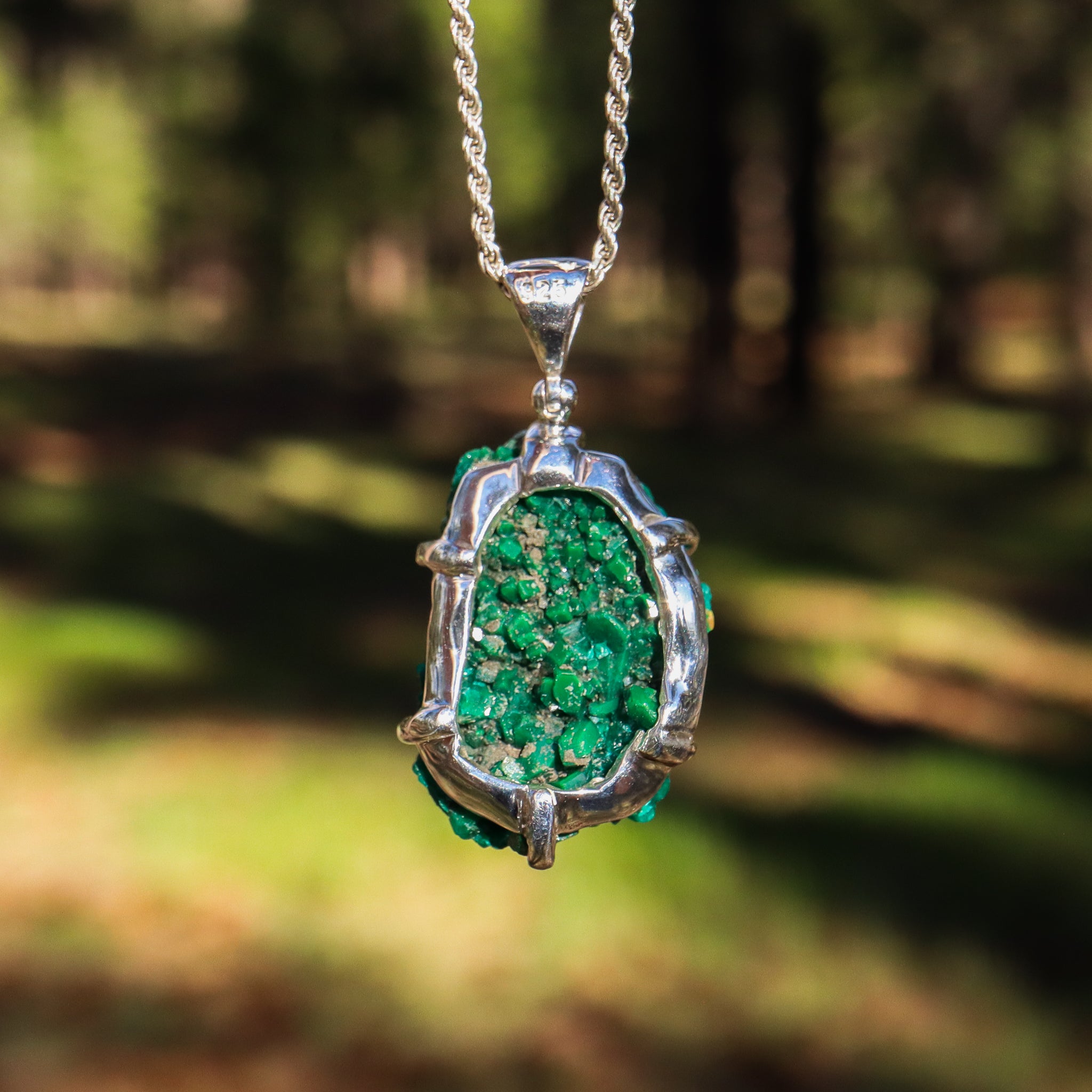 Dioptase Pendant