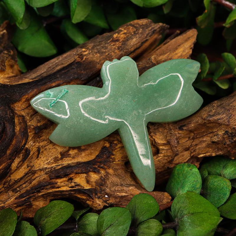 Green Aventurine Carved Dragonfly