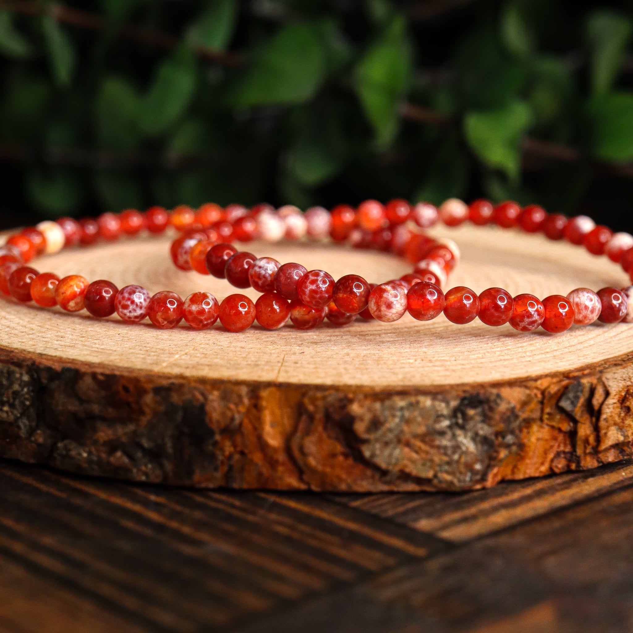 Fire Agate Bracelet