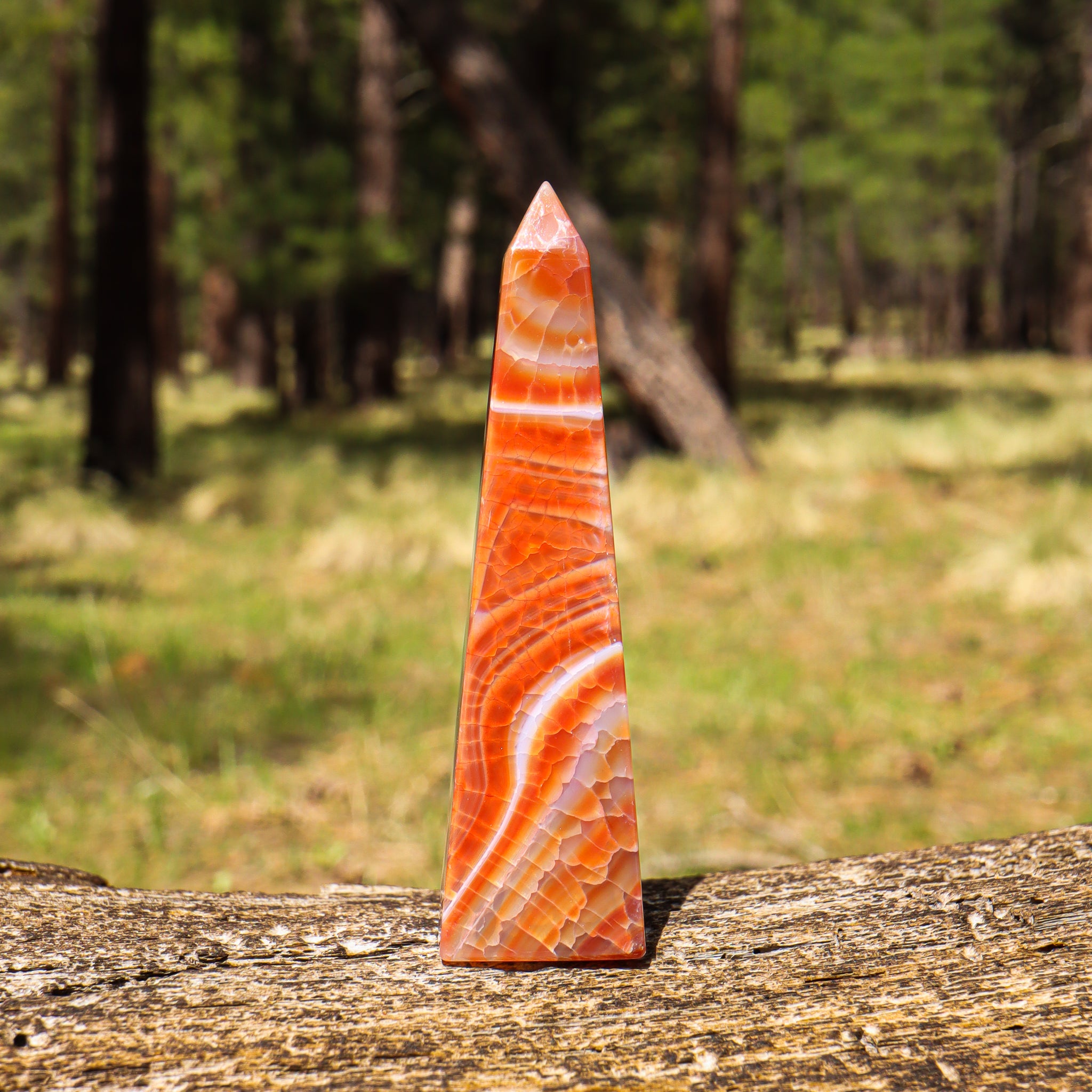 Fire Agate Obelisk