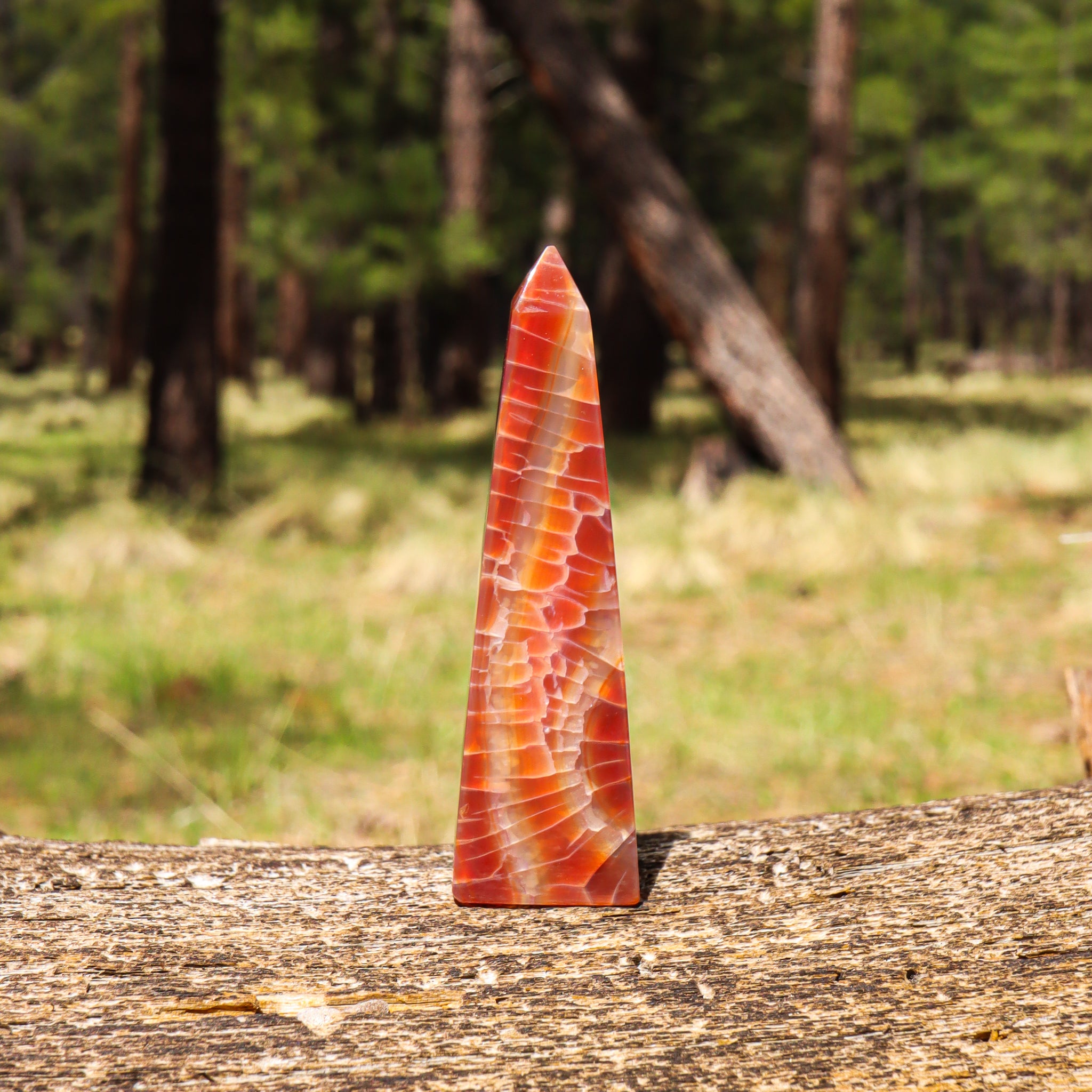 Fire Agate Obelisk