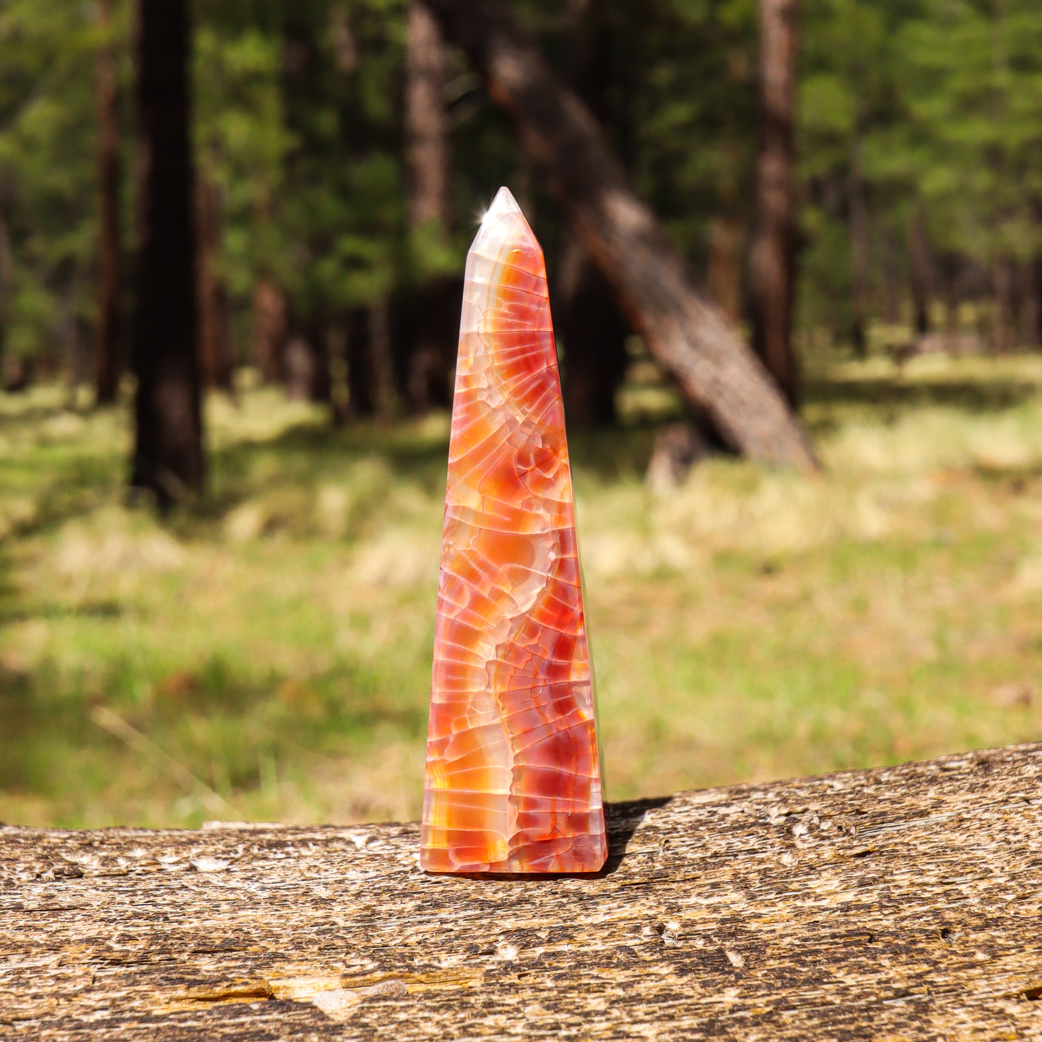 Fire Agate Obelisk