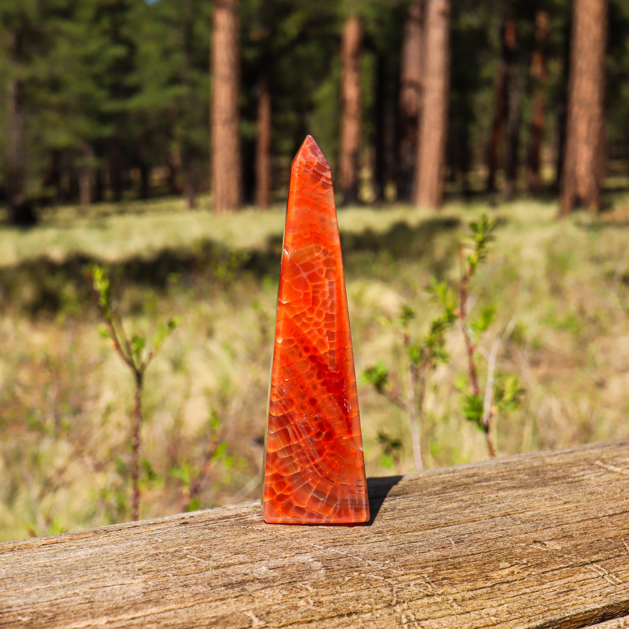 Fire Agate Obelisk