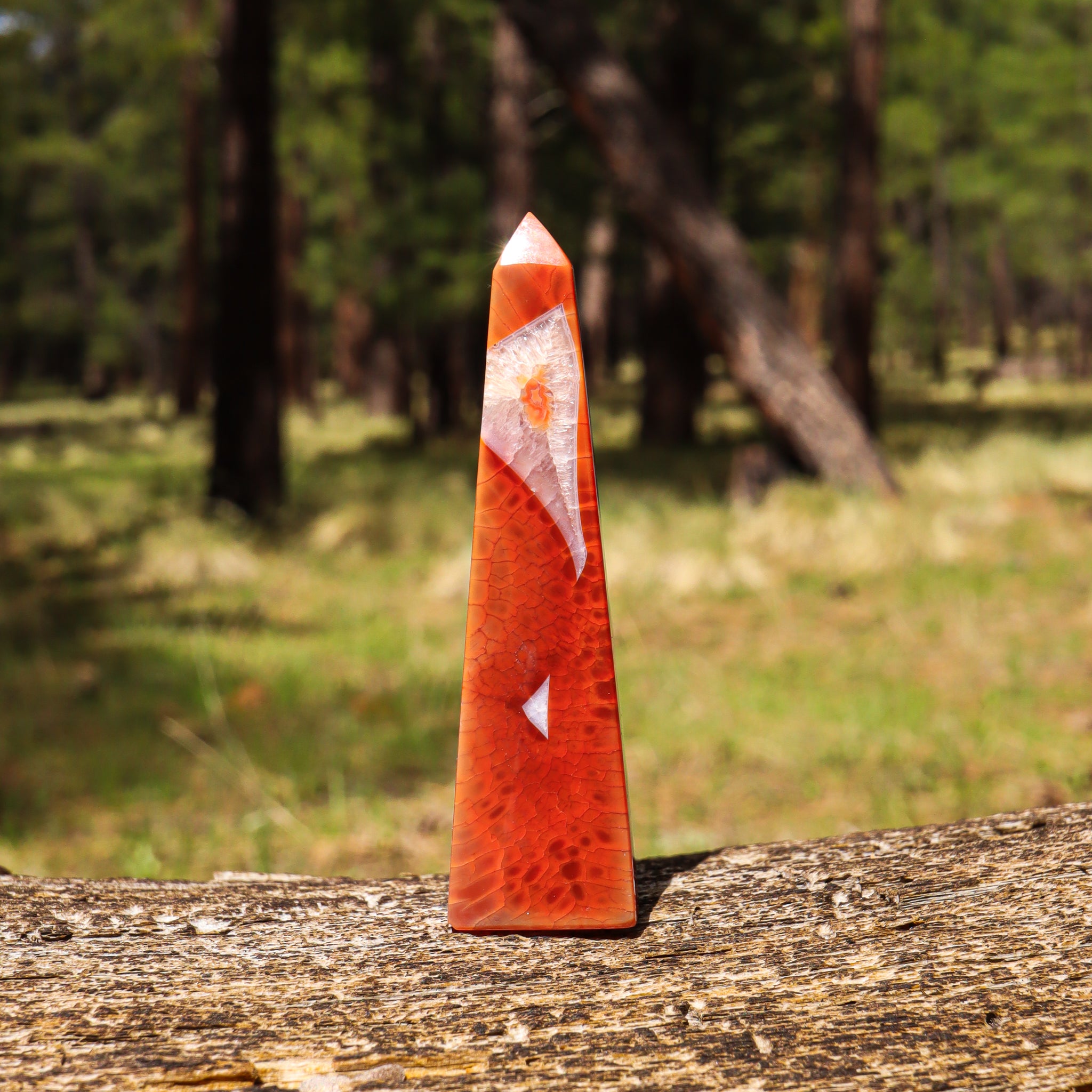 Fire Agate Obelisk