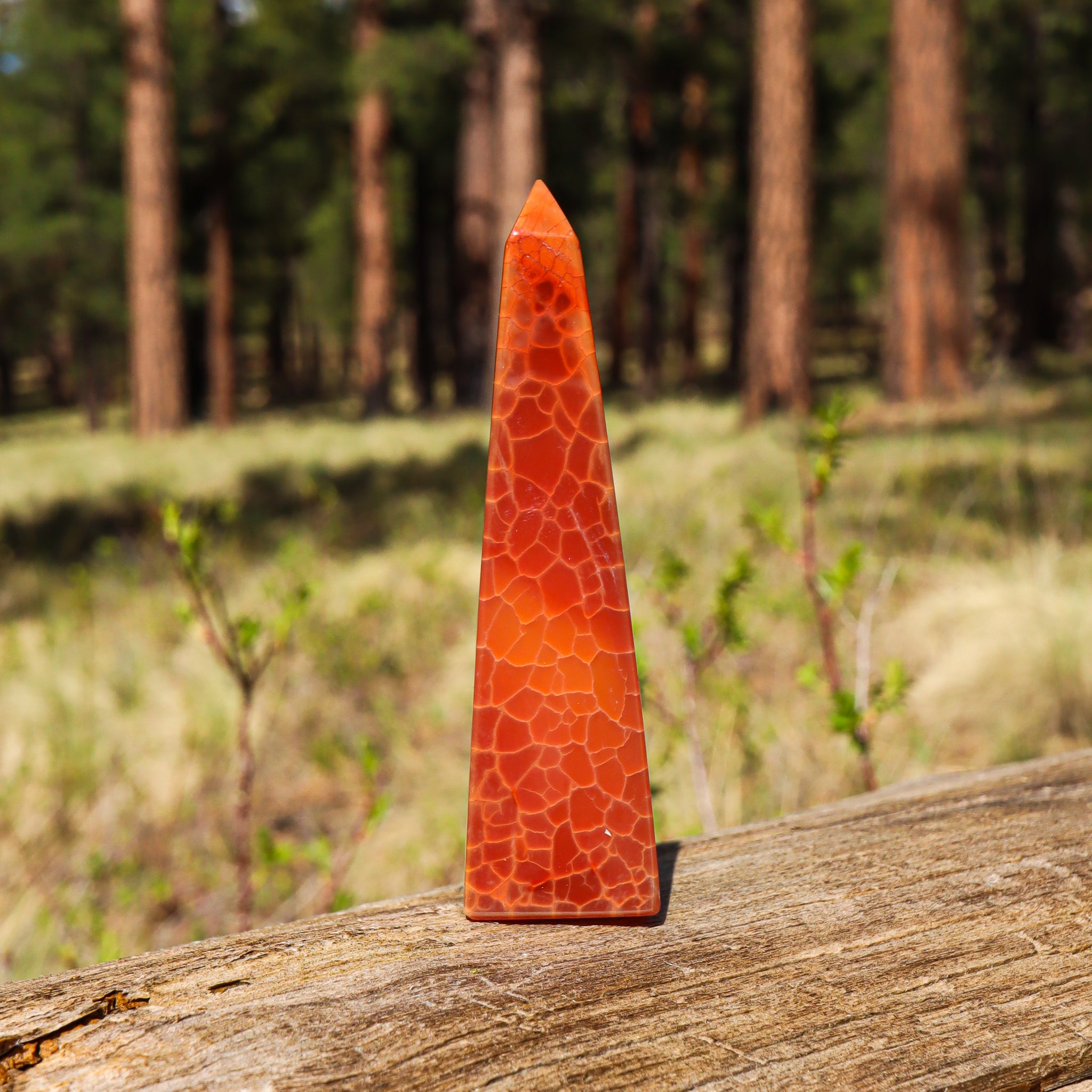 Fire Agate Obelisk