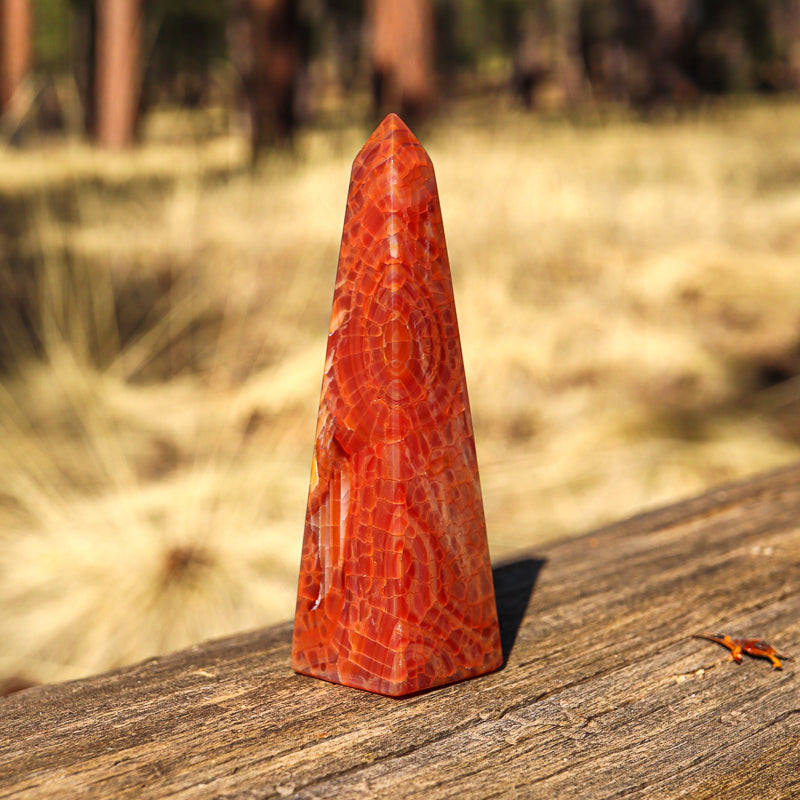Fire Agate Obelisk