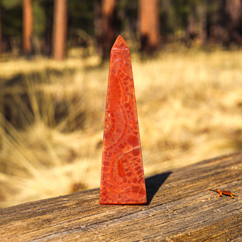 Fire Agate Obelisk