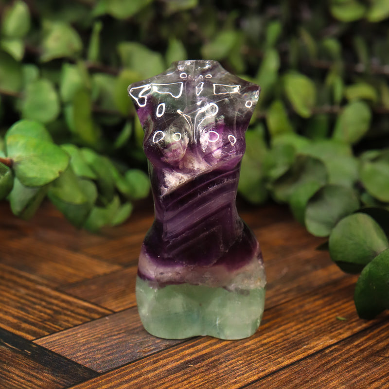 Fluorite Carved Goddess Bust