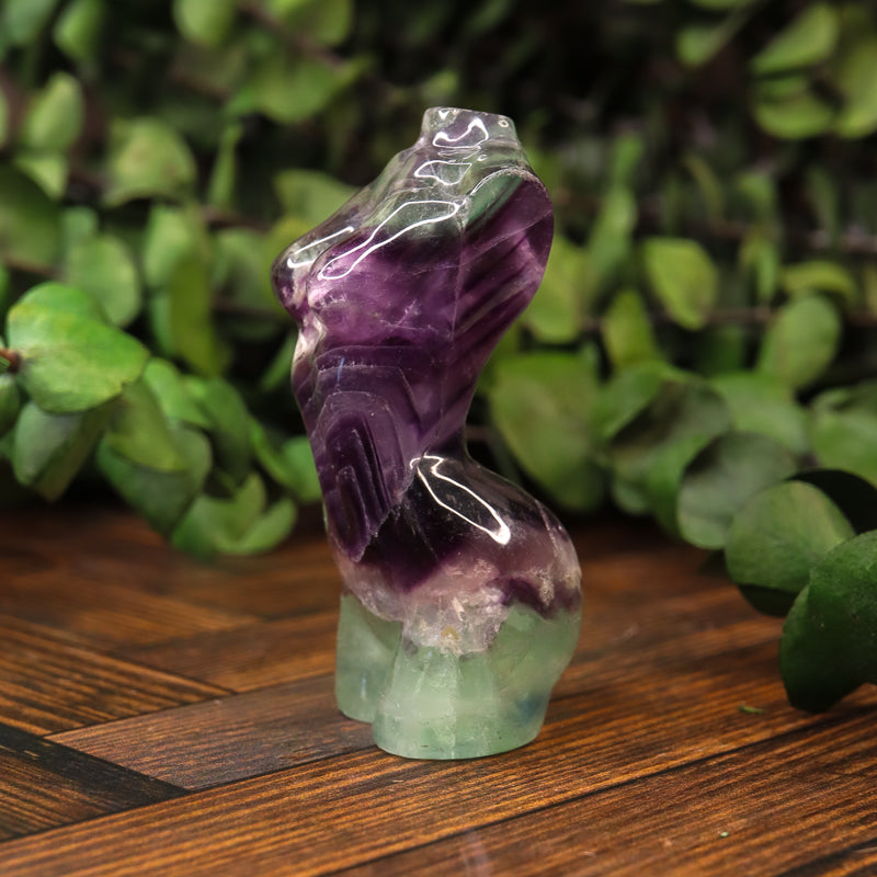 Fluorite Carved Goddess Bust