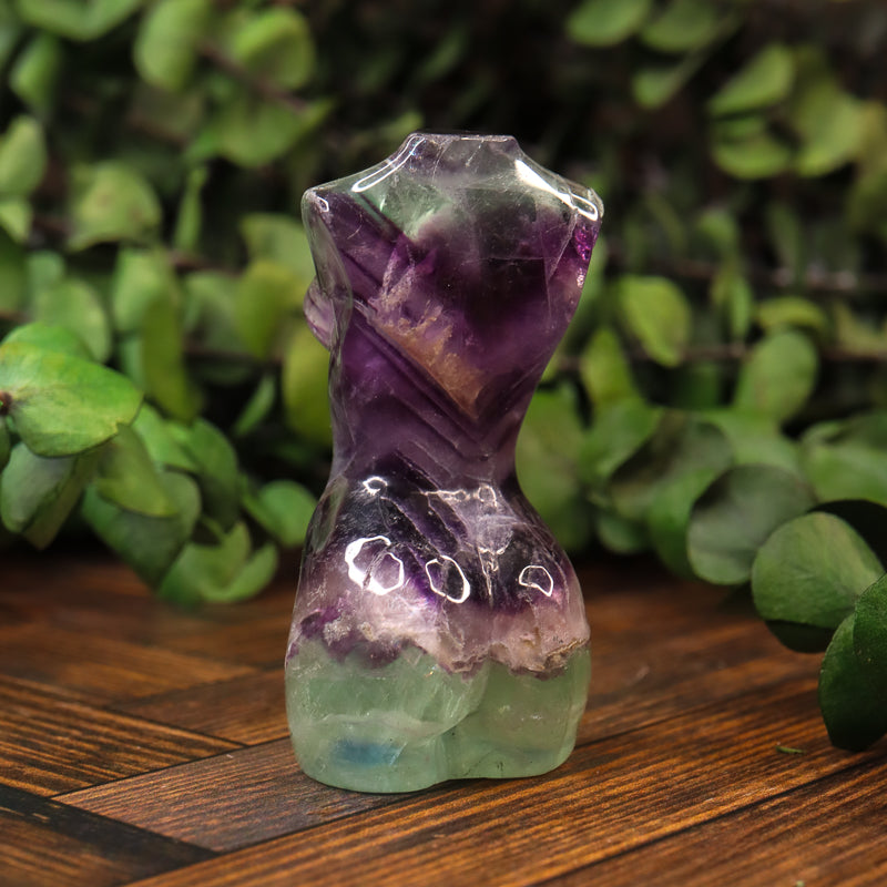 Fluorite Carved Goddess Bust