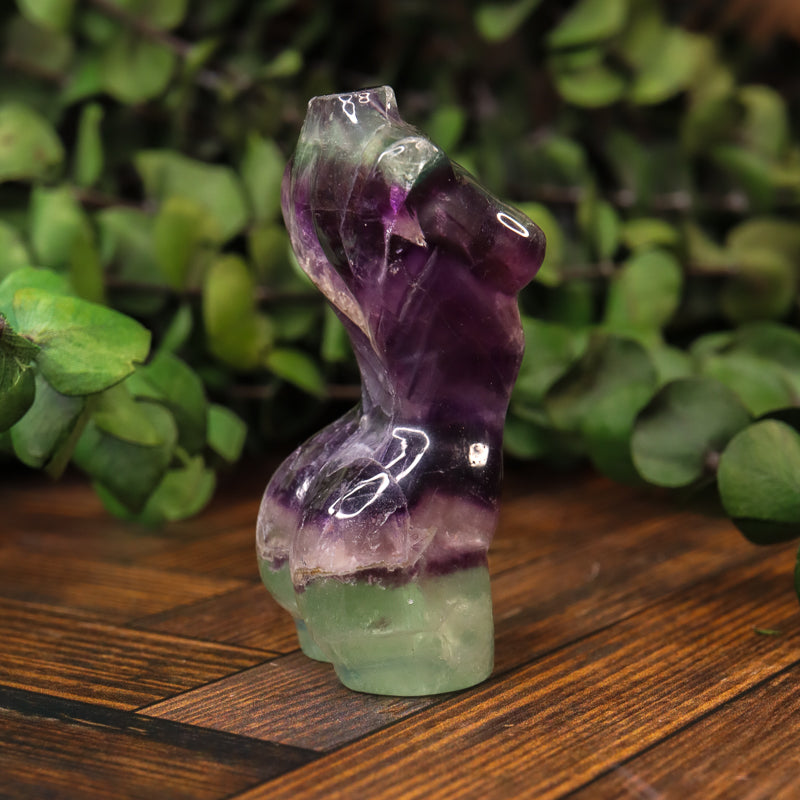 Fluorite Carved Goddess Bust