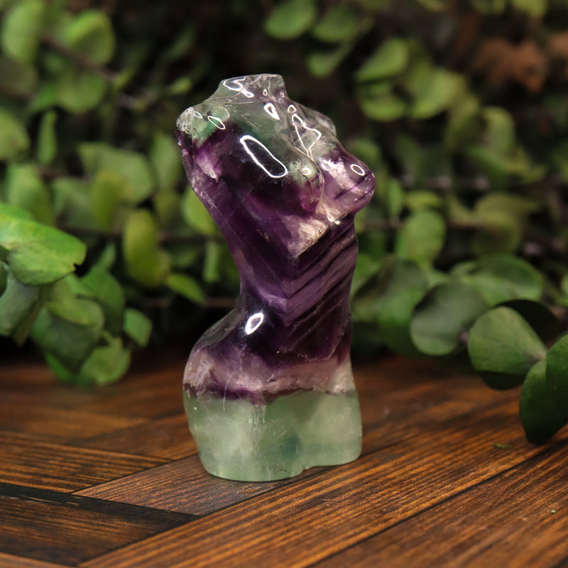 Fluorite Carved Goddess Bust