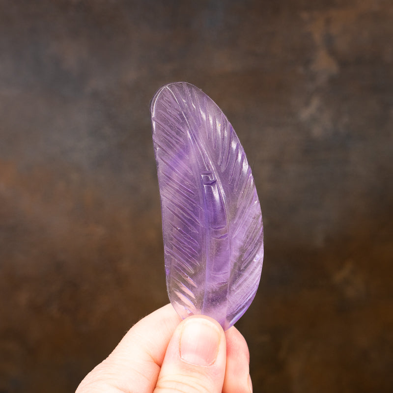 Fluorite Carved Feather