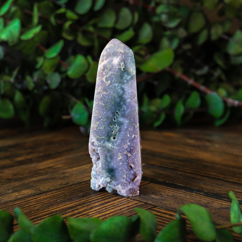 Grape Agate Obelisk