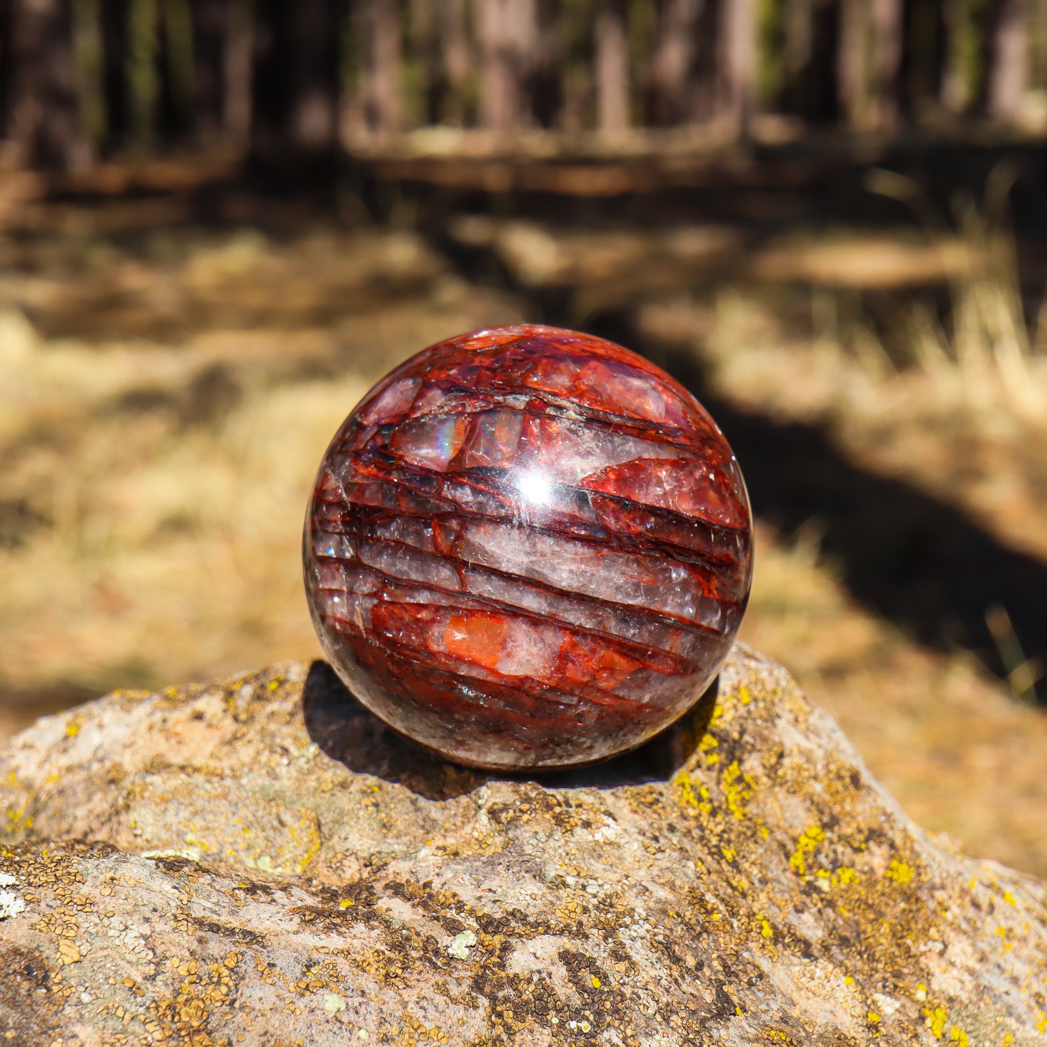 Hematoid Quartz Sphere