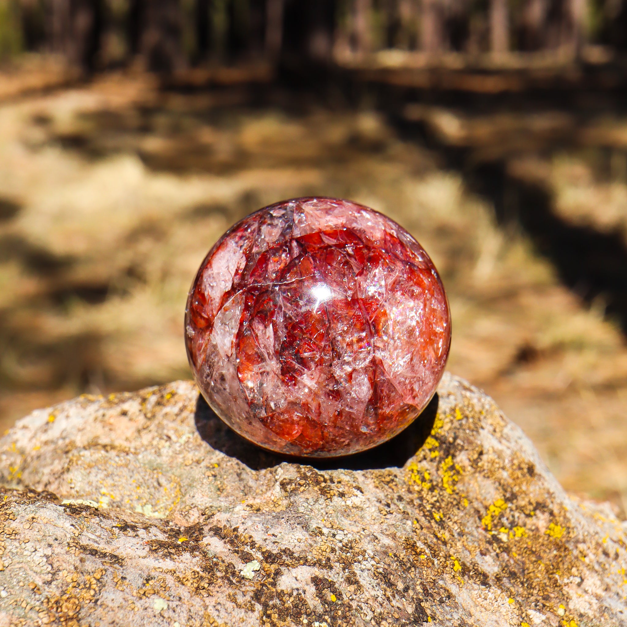 Hematoid Quartz Sphere