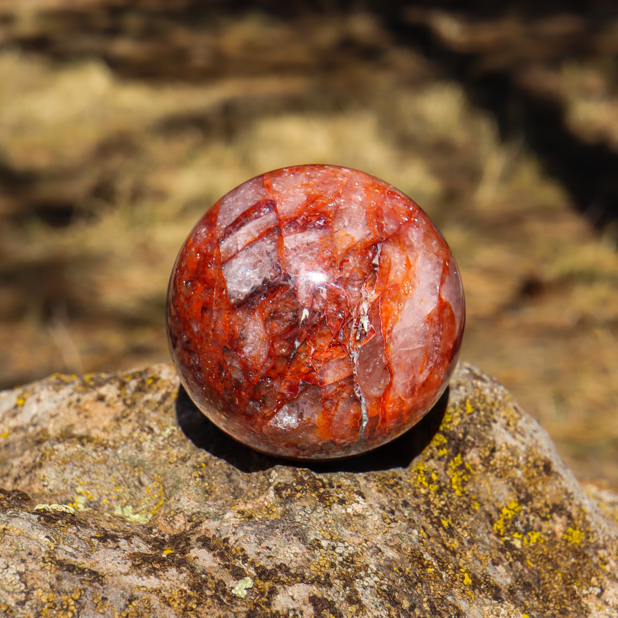 Hematoid Quartz Sphere