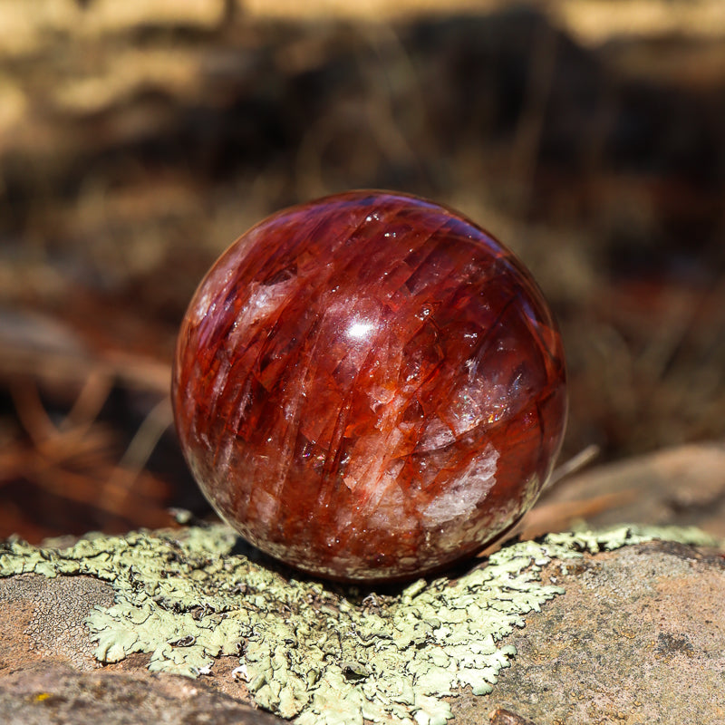 Hematoid Quartz Sphere