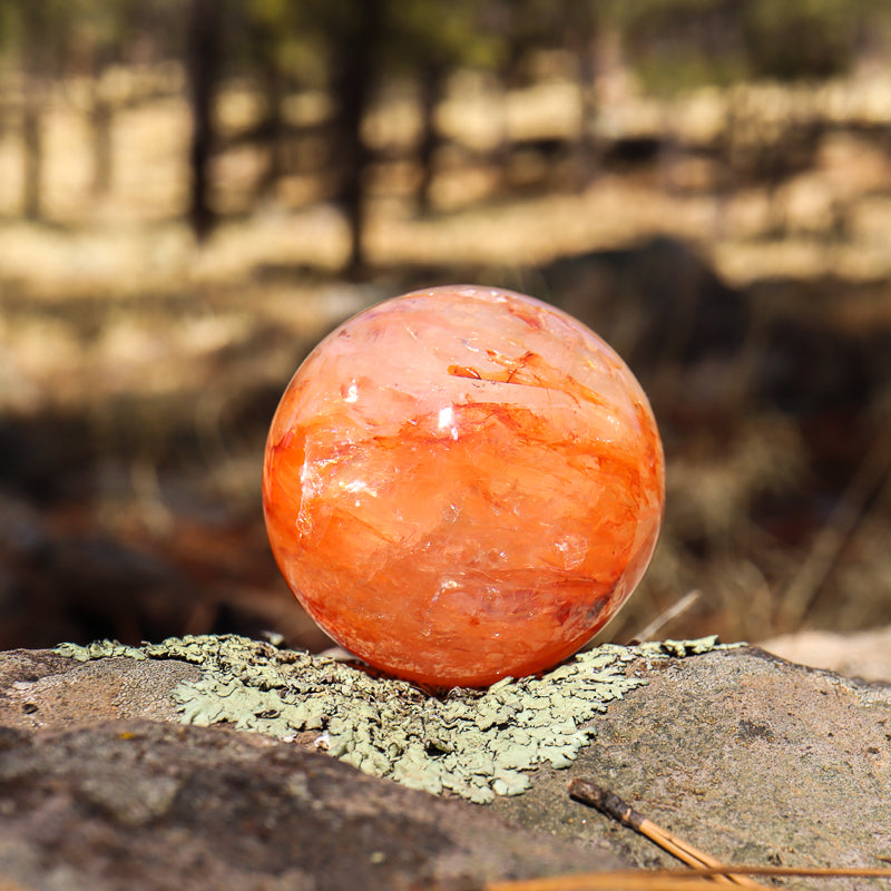 Hematoid Quartz Sphere