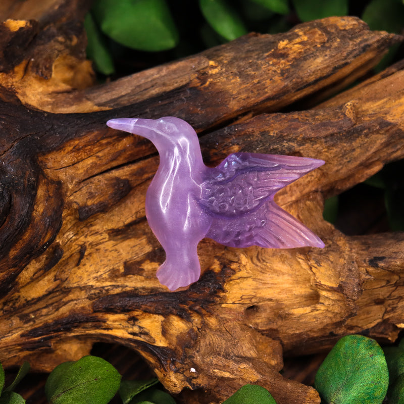 Fluorite Carved Hummingbird