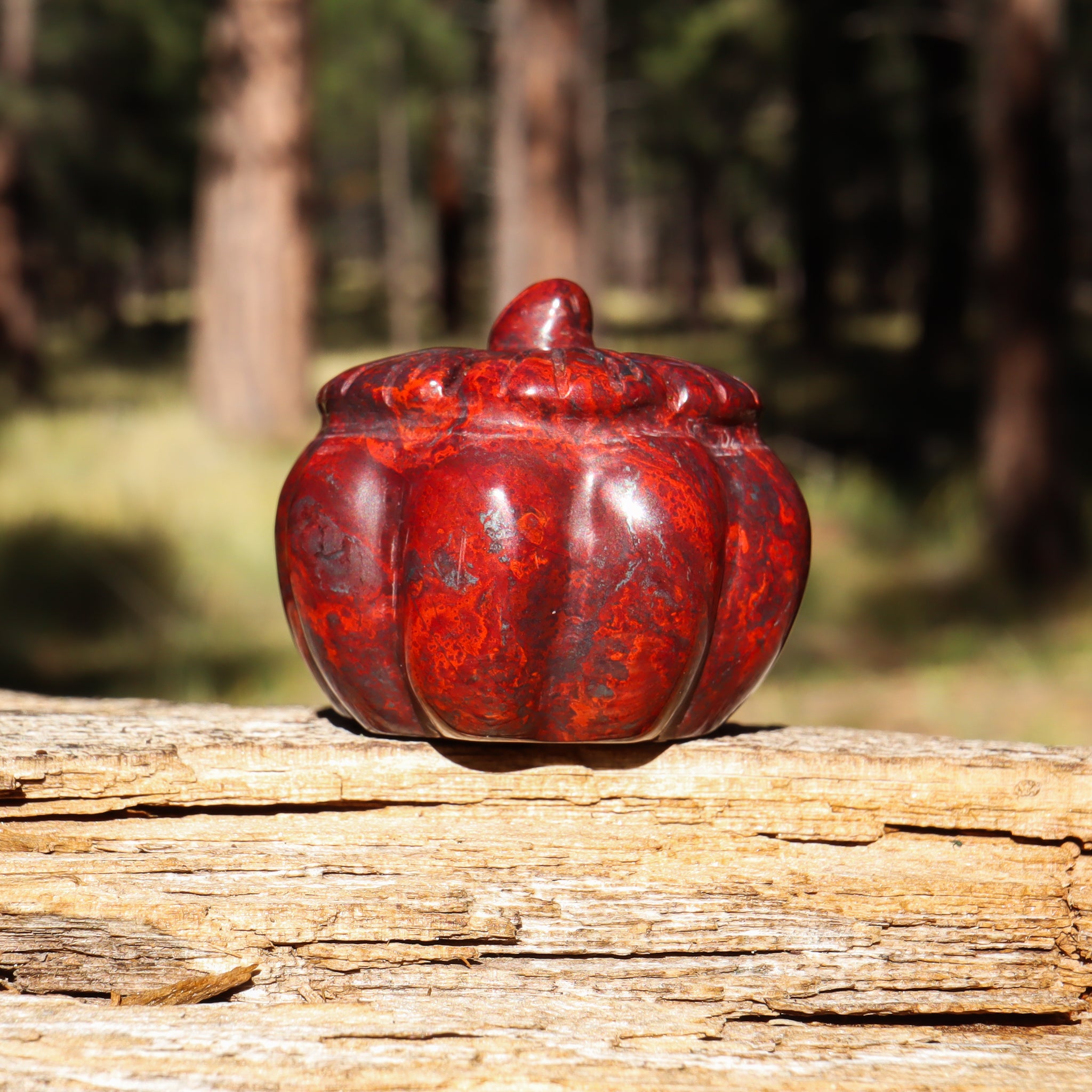 Brecciated Jasper Carved Pumpkin